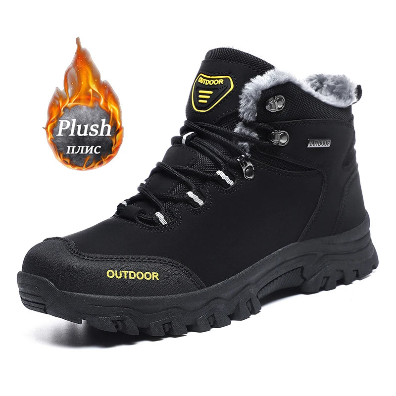 Snow Boots Waterproof Leather