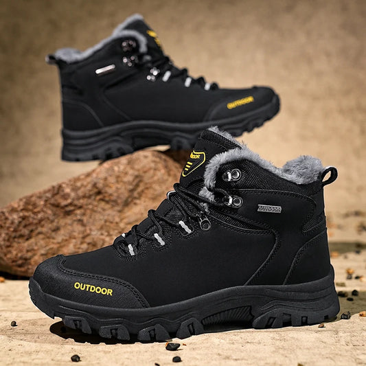 Snow Boots Waterproof Leather