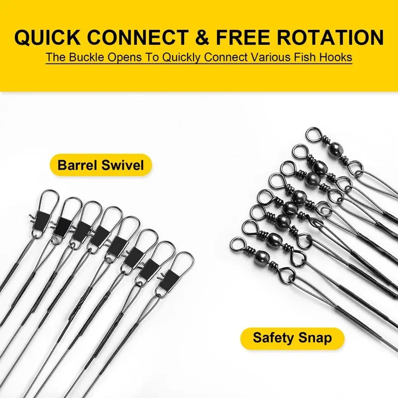 20PC
Steel Wire Leader With Swivel
