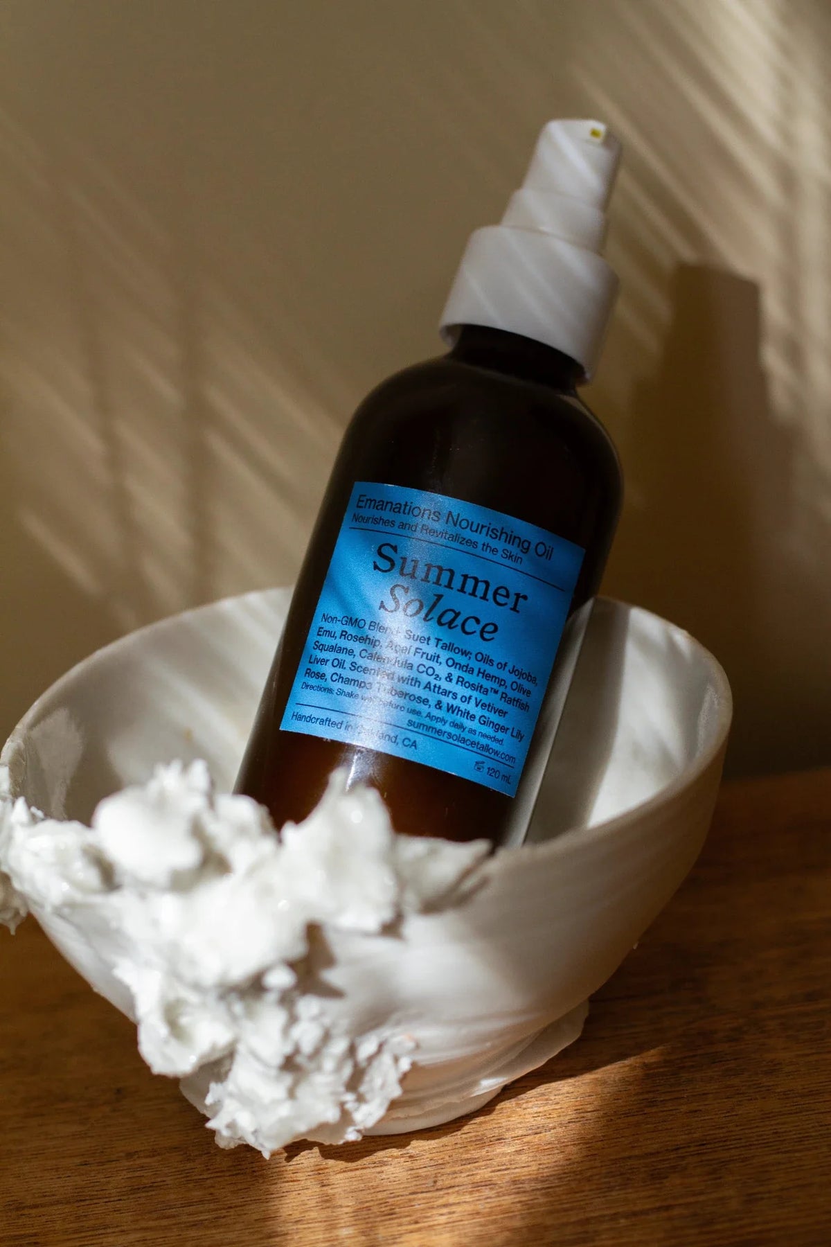 Emanations Tallow & Emu Face Oil | Sea Buckthorn & Floral Attars | Dry, Sensitive & Mature Skin