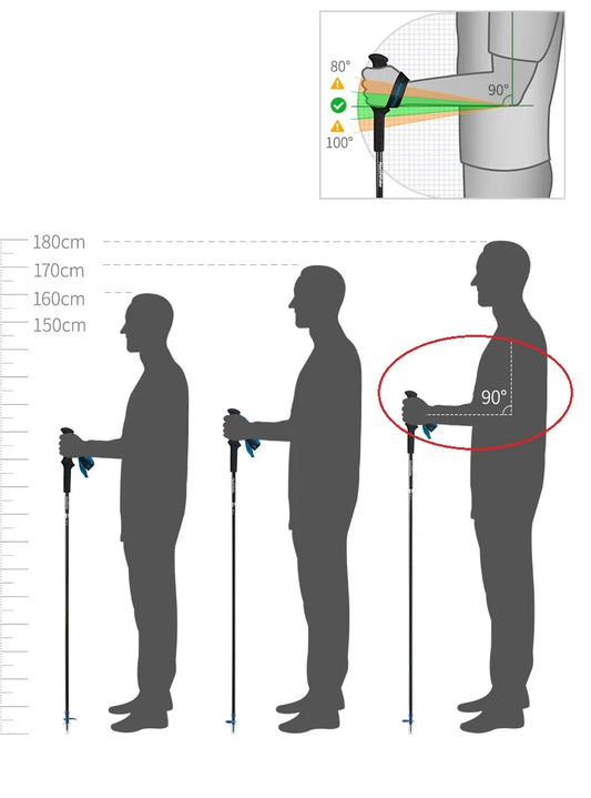 Carbon Fiber Trekking Walking Poles