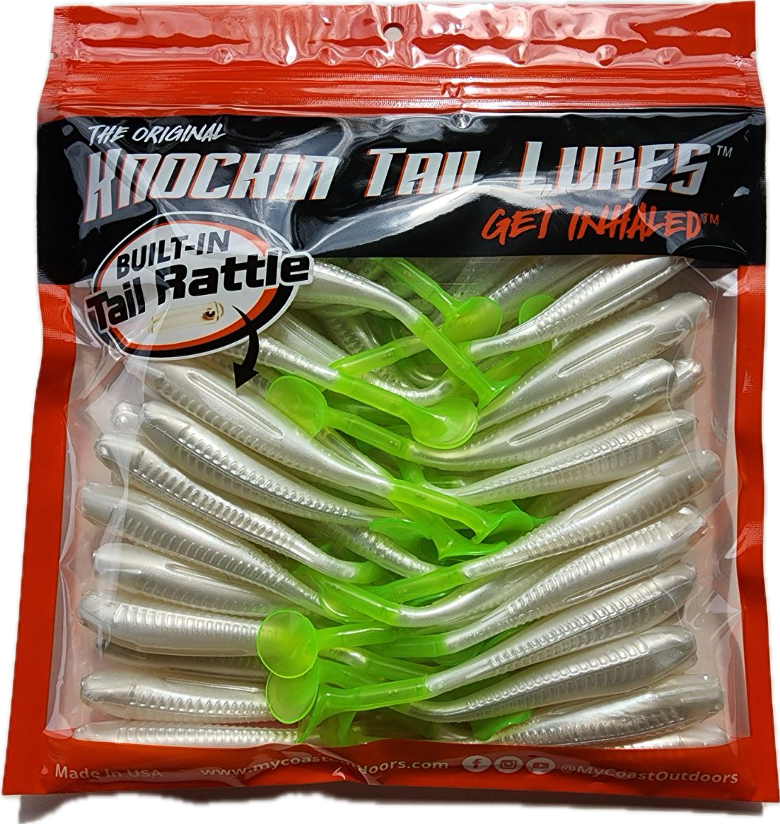 Bulk Bag, 50 Knockin Tail Lures with Built-In Tail Rattle