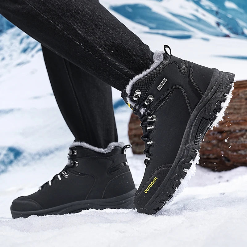 Snow Boots Waterproof Leather