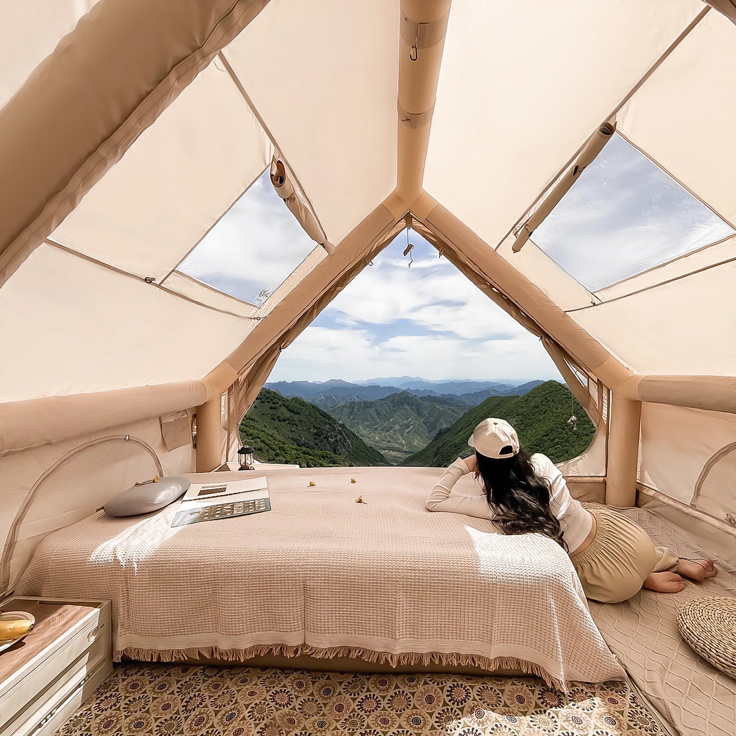 Waterproof Family Tent for 4-8 Persons,