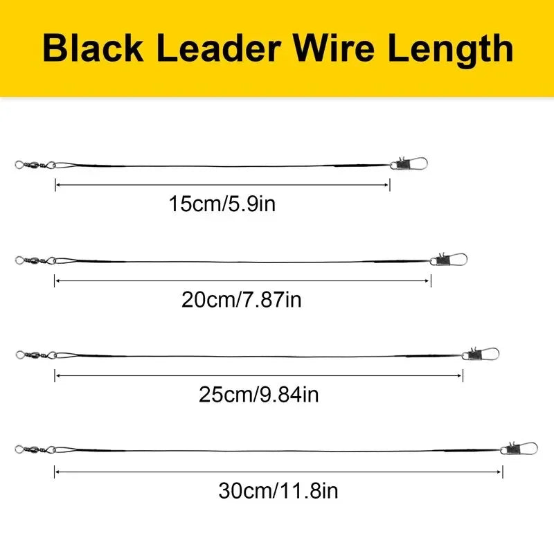 20PC
 Steel Wire Leader With Swivel