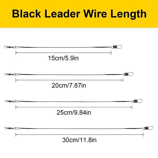 20PC
 Steel Wire Leader With Swivel