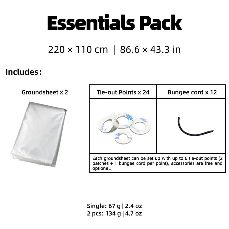 Ultralight Polycro Groundsheet