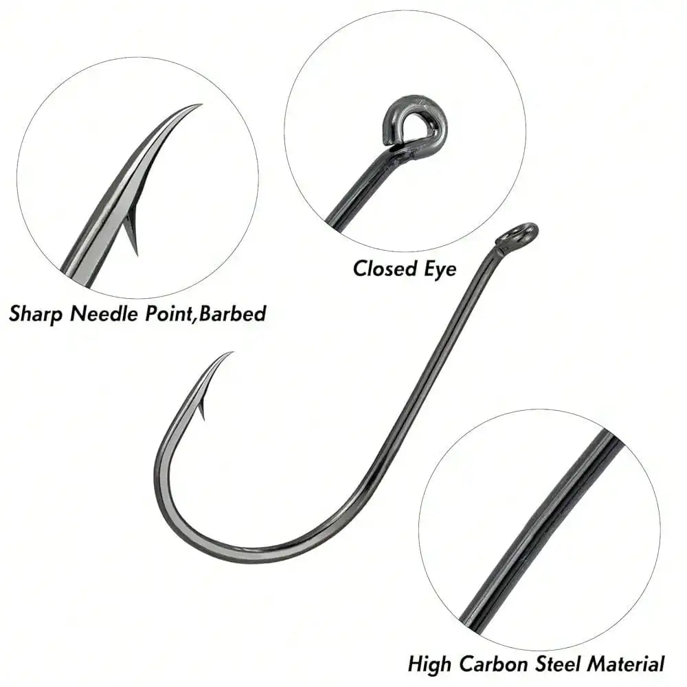 100 Pack Octopus Fishing Hooks