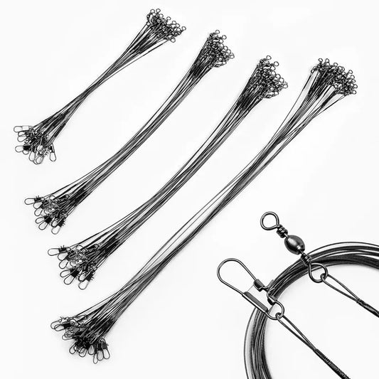 20PC
 Steel Wire Leader With Swivel