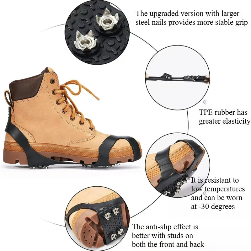 Anti-Slip Ice Grips Shoe Spikes