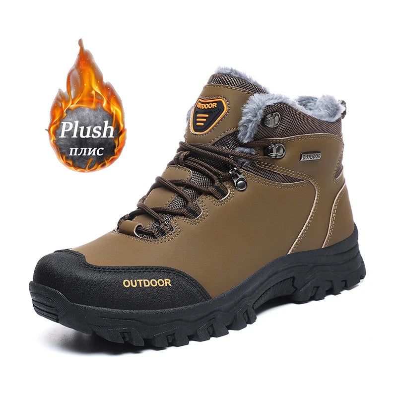 Snow Boots Waterproof Leather
