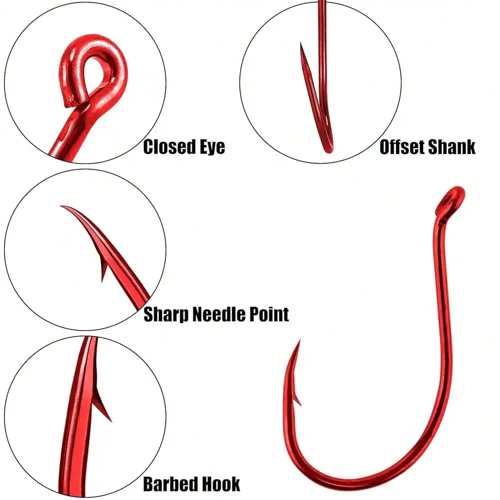 100 Pack Octopus Fishing Hooks