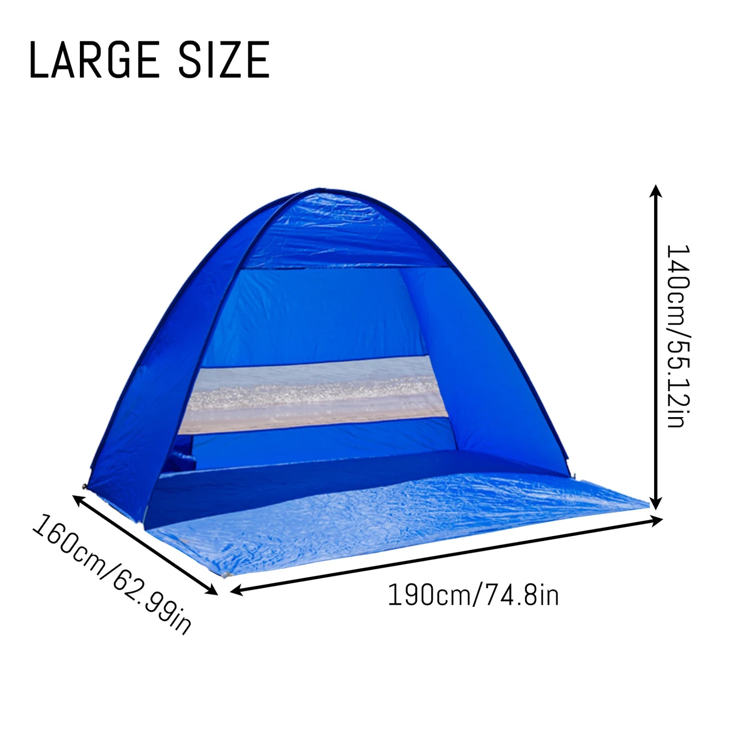 Pop-up beach tent,with handbag