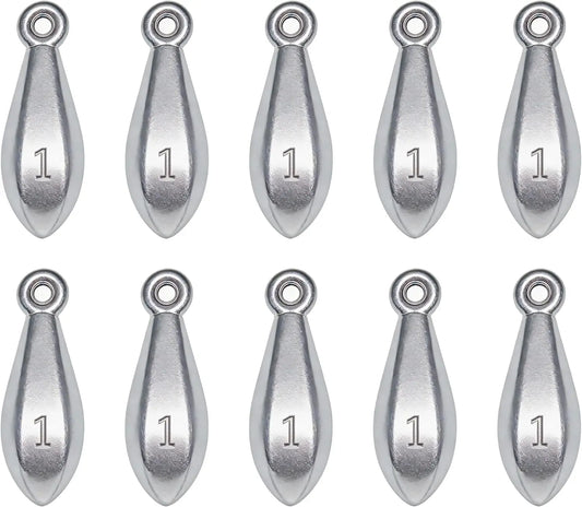 Fishing Weights Bank Sinkers Bullet Weights for Surf Pier Bank Saltwater Fishing 1oz to 8oz Anti-Roll Stable Cast