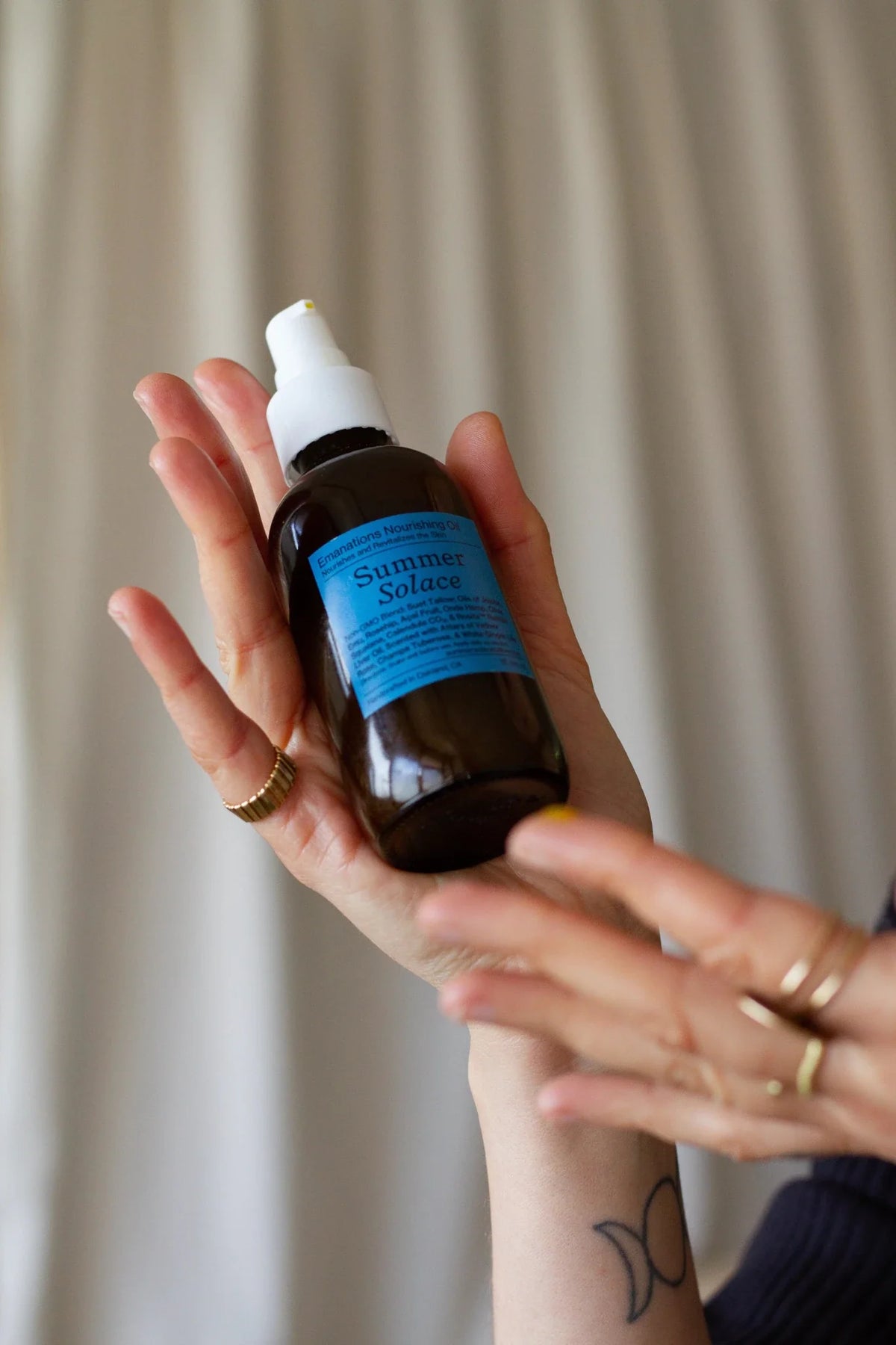 Emanations Tallow & Emu Face Oil | Sea Buckthorn & Floral Attars | Dry, Sensitive & Mature Skin