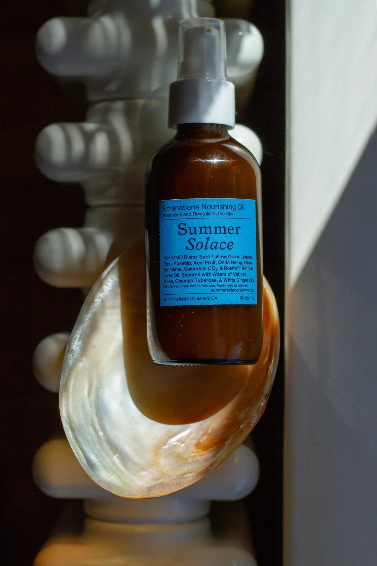 Emanations Tallow & Emu Face Oil | Sea Buckthorn & Floral Attars | Dry, Sensitive & Mature Skin